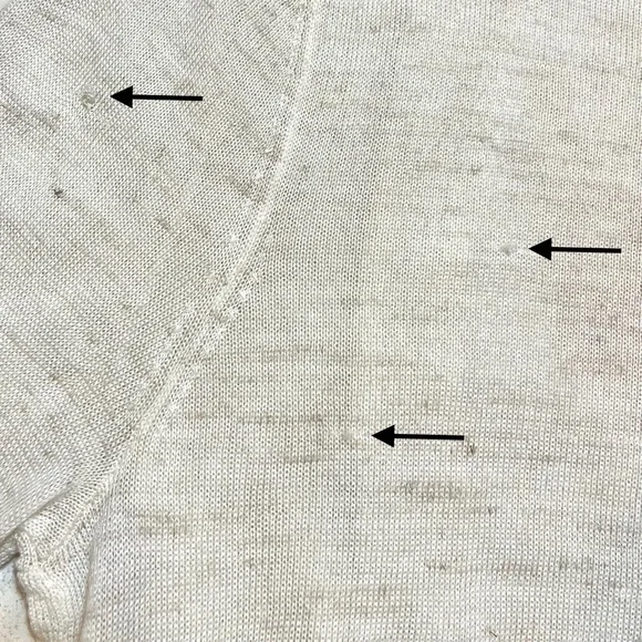 Anthropologie Sparrow Pemaquid Beige Knit Long Sleeve Drape Wrap Cardigan Small - Picture 13 of 13
